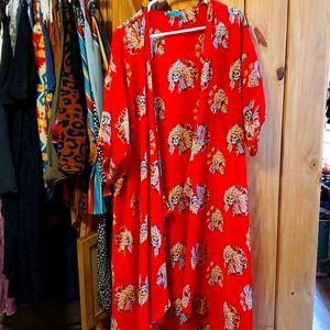 Indian Skull and Headdress duster